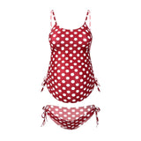 Polka Dots Plus Size Pregnancy Swimsuit
