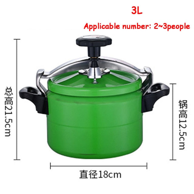 Aluminum Pressure Cooker 2/3L Explosion-Proof Pot