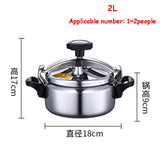 Aluminum Pressure Cooker 2/3L Explosion-Proof Pot