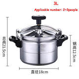 Aluminum Pressure Cooker 2/3L Explosion-Proof Pot