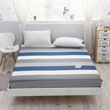 Kuup New 1pc Pure Cotton Soft Fitted Sheet Luxurious Double Queen King Size Bed Sheet