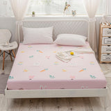 Kuup New 1pc Pure Cotton Soft Fitted Sheet Luxurious Double Queen King Size Bed Sheet