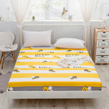 Kuup New 1pc Pure Cotton Soft Fitted Sheet Luxurious Double Queen King Size Bed Sheet