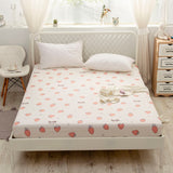 Kuup New 1pc Pure Cotton Soft Fitted Sheet Luxurious Double Queen King Size Bed Sheet