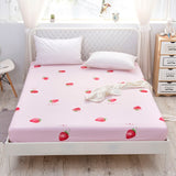 Kuup New 1pc Pure Cotton Soft Fitted Sheet Luxurious Double Queen King Size Bed Sheet