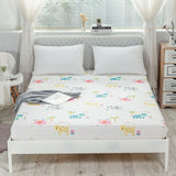 Kuup New 1pc Pure Cotton Soft Fitted Sheet Luxurious Double Queen King Size Bed Sheet