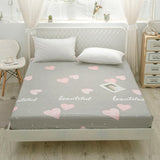 Kuup New 1pc Pure Cotton Soft Fitted Sheet Luxurious Double Queen King Size Bed Sheet