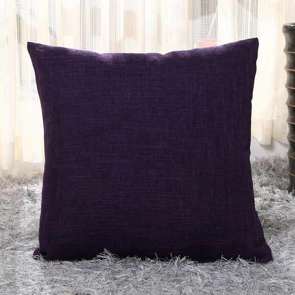 Modern Solid Color Square Pillowcase