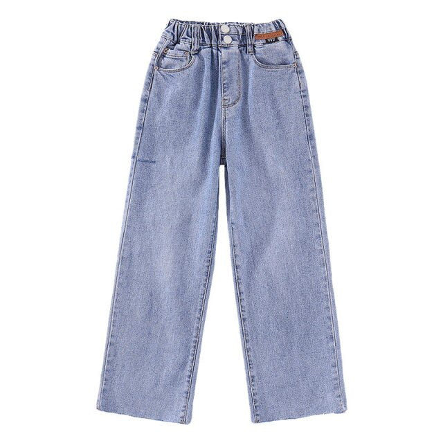 Girls Jeans Casual Fashion Loose High Quality