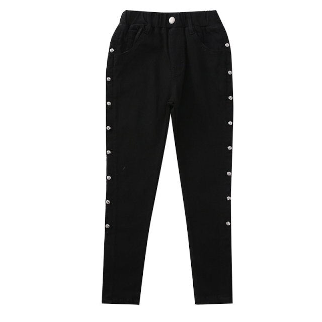 Girls Slim Casual Children's Jeans 4-13Years