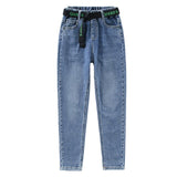 Girl Jeans High Waisted with Belt
