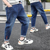 4-13 Years Boys Clothes Slim Straight Jeans