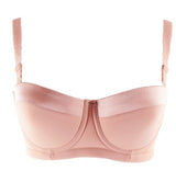 Smooth Padded Convertible Strapless Half Cup Bra