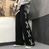 Printed Leisure Chic Unisex Couples Trousers