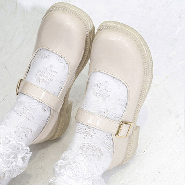 Brand Design For Dropship Sweet Lolita Girl Female Mary Janes Flats Buckle Strap 2021 Spring Autumn  Woman Mary Jane flats Shoes