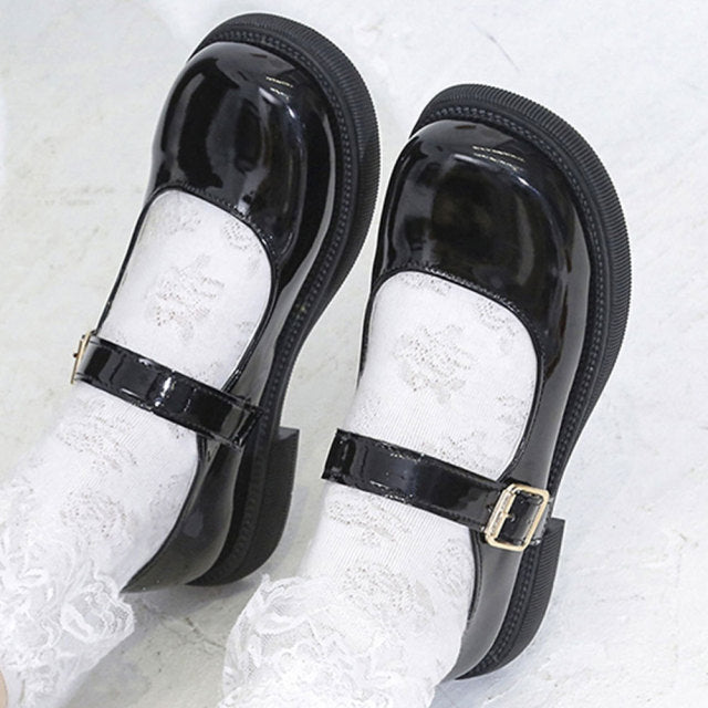 Brand Design For Dropship Sweet Lolita Girl Female Mary Janes Flats Buckle Strap 2021 Spring Autumn  Woman Mary Jane flats Shoes