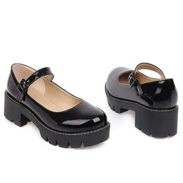 Brand Design For Dropship Sweet Lolita Girl Female Mary Janes Flats Buckle Strap 2021 Spring Autumn  Woman Mary Jane flats Shoes