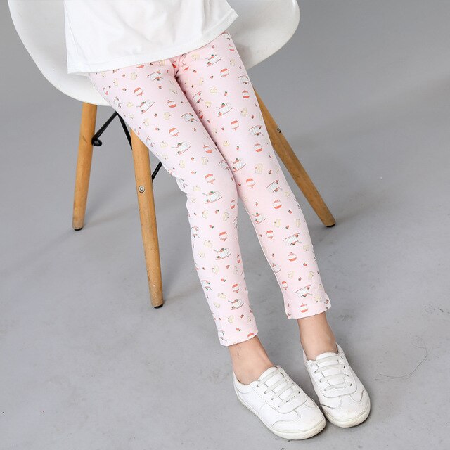 Girls Kids Casual Floral Pencil Pants