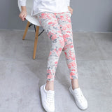 Girls Kids Casual Floral Pencil Pants