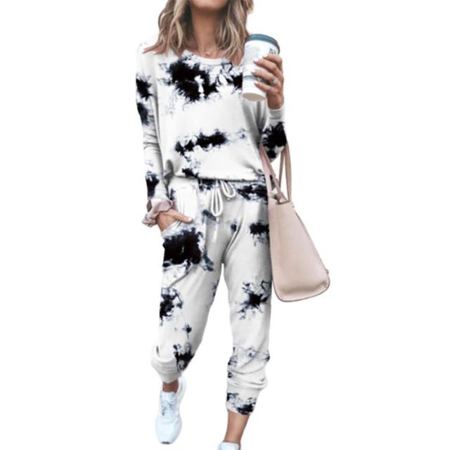 Tie Dye Jogger Suit Long Sleeve