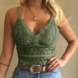Floral Bralette Padded Push Up Lace Bra
