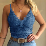 Floral Bralette Padded Push Up Lace Bra