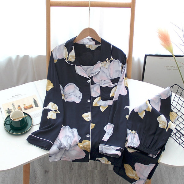 Spring / Summer long-sleeved pajamas
