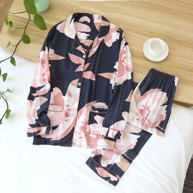 Spring / Summer long-sleeved pajamas