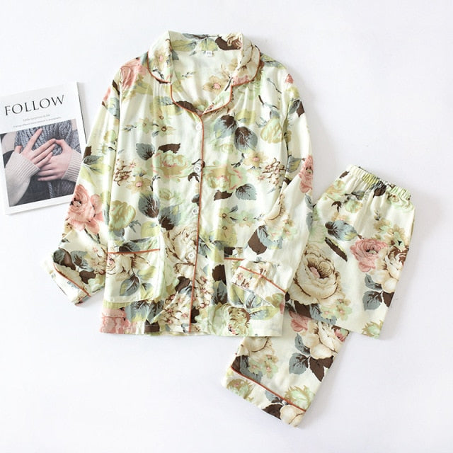 Spring / Summer long-sleeved pajamas