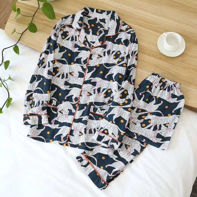 Spring / Summer long-sleeved pajamas