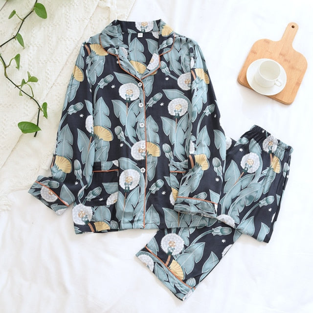 Spring / Summer long-sleeved pajamas