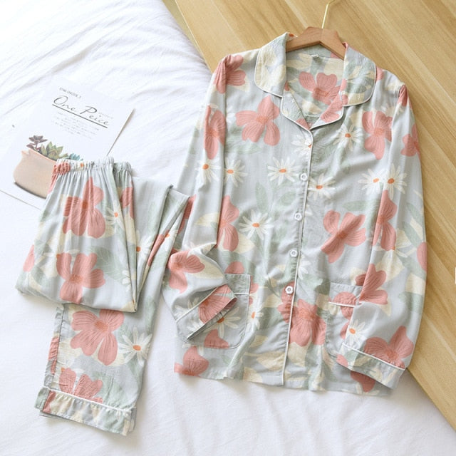 Spring / Summer long-sleeved pajamas