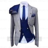 Vest Pants Slim Fit 3 Piece Custom Suit