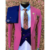 Vest Pants Slim Fit 3 Piece Custom Suit