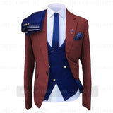 Vest Pants Slim Fit 3 Piece Custom Suit