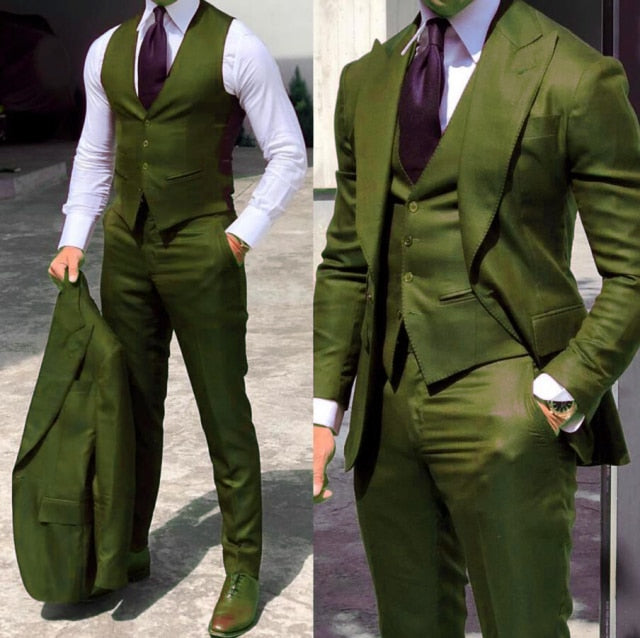 Classy Wedding Tuxedos Slim Suits