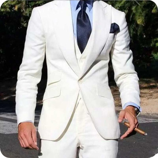 Classy Wedding Tuxedos Slim Suits