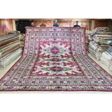 Handwoven Silk Afghan Carpet Home