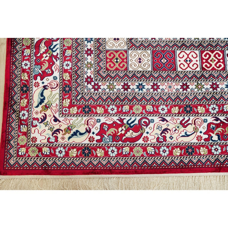 Handwoven Silk Afghan Carpet Home