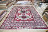 Handwoven Silk Afghan Carpet Home
