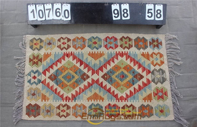 natural genuine wool hand stitched Afghan carpet