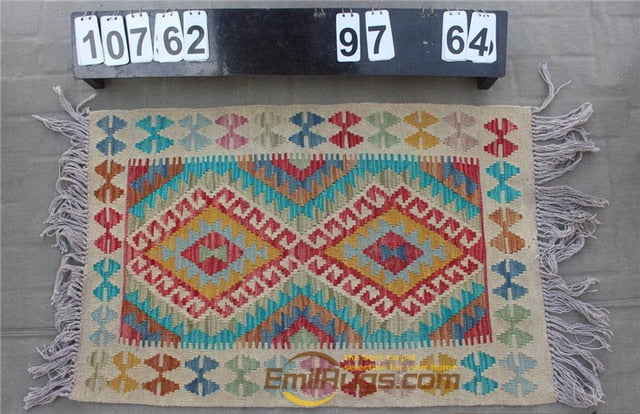 natural genuine wool hand stitched Afghan carpet