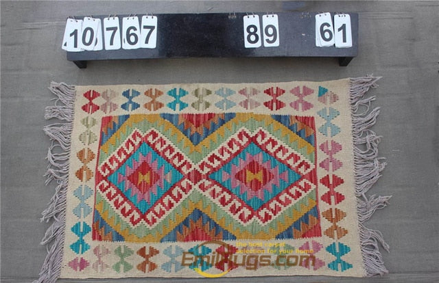 natural genuine wool hand stitched Afghan carpet