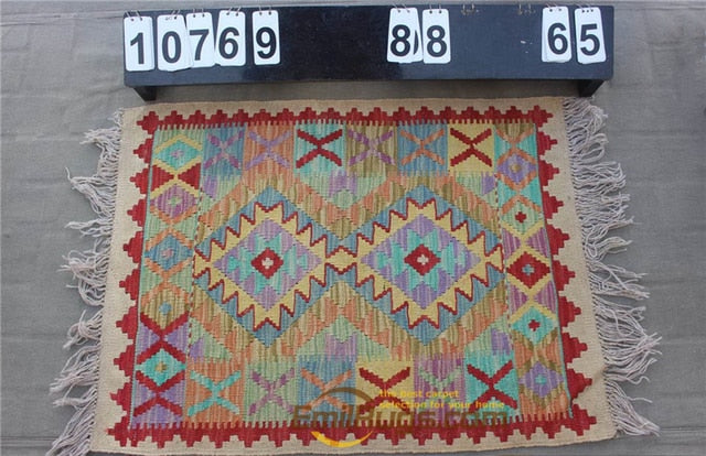 natural genuine wool hand stitched Afghan carpet