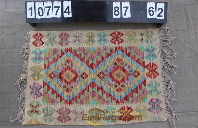 natural genuine wool hand stitched Afghan carpet