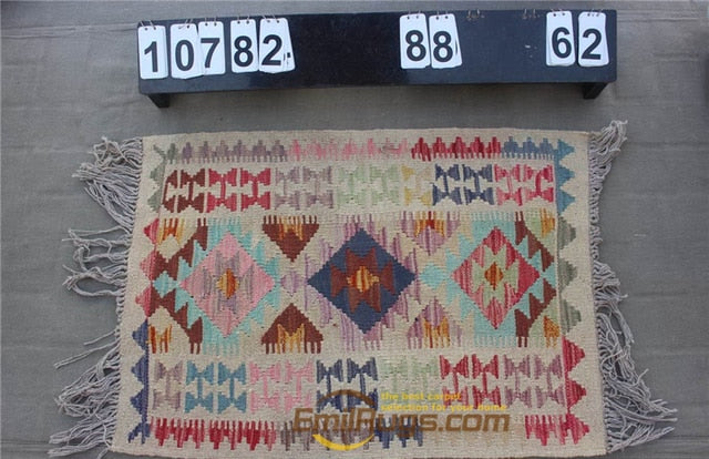 natural genuine wool hand stitched Afghan carpet