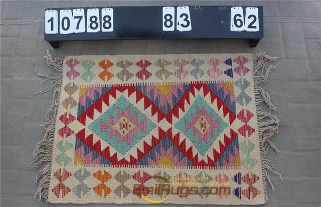 natural genuine wool hand stitched Afghan carpet