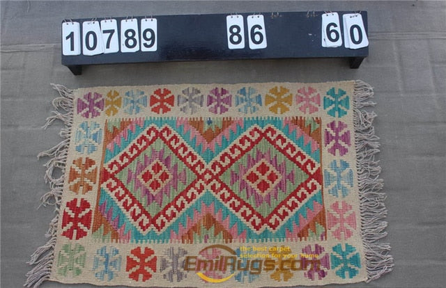 natural genuine wool hand stitched Afghan carpet