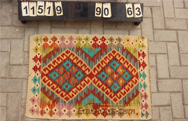 floor handmade woven wool Afghan carpet