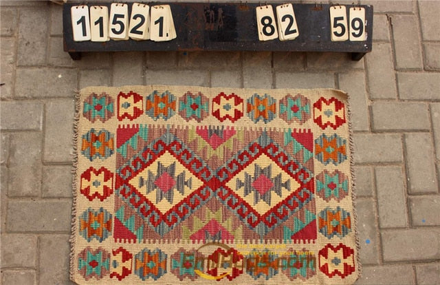 floor handmade woven wool Afghan carpet